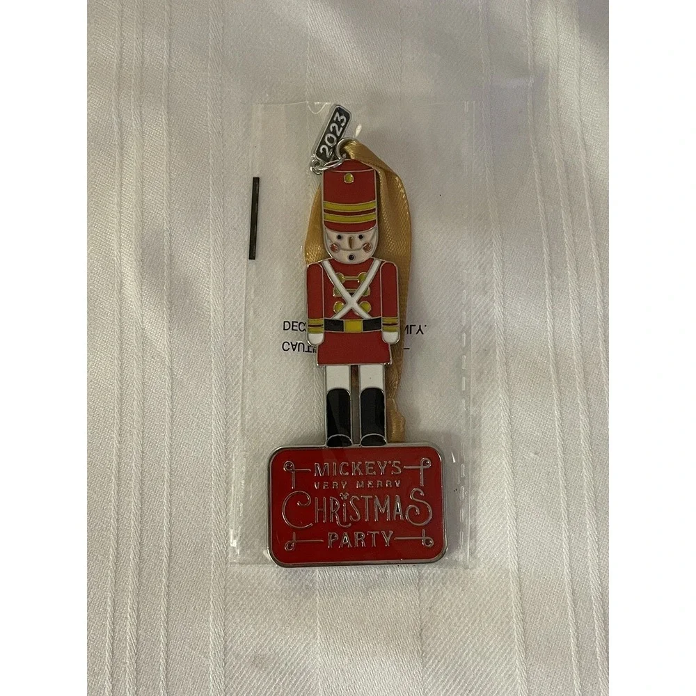 NEW Walt Disney 2023 Mickey's Very Merry Christmas Party Toy Soldier Ornament